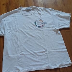 BOSS White Graphic Men's Tee